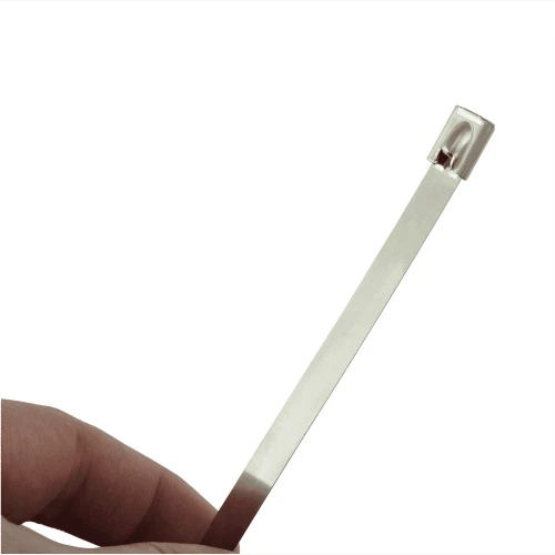 200mm (4.6mm) Metal Cable Ties - 56mm Diameter Bundles (100pk) 316 SS Uncoated 