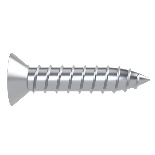 5.5mm x 50mm Pozi Countersunk Self Tapping Screw DIN 7982CZ - BZP | Vital Parts