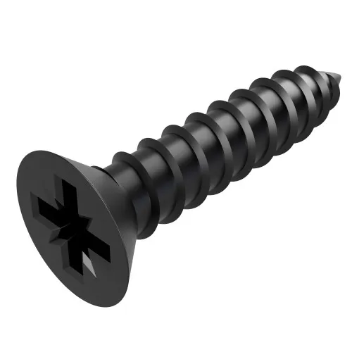 3.5mm x 19mm Pozi Countersunk Self Tapping Screw DIN 7982CZ - Black Zinc | Vital Parts