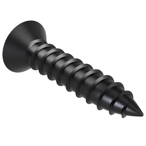 4.2mm x 13mm Pozi Countersunk Self Tapping Screw DIN 7982CZ - Black Zinc | Vital Parts