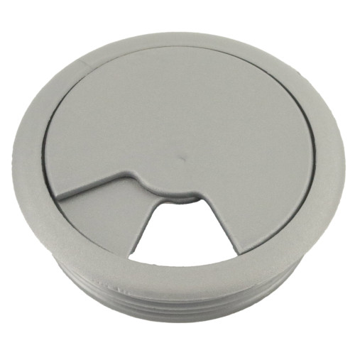 80mm Grey Desk Grommet / Cable Tidy (96mm Head) ABS