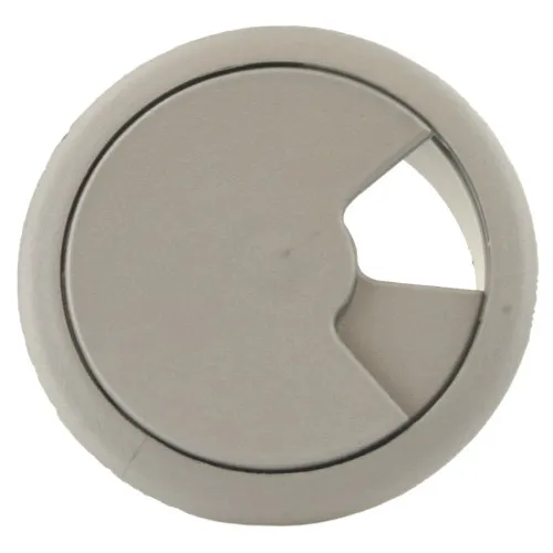 80mm Grey Desk Grommet / Cable Tidy (96mm Head) ABS