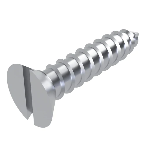 2.9mm x 19mm Slot Countersunk Self Tapping Screw DIN 7972C - BZP | Vital Parts
