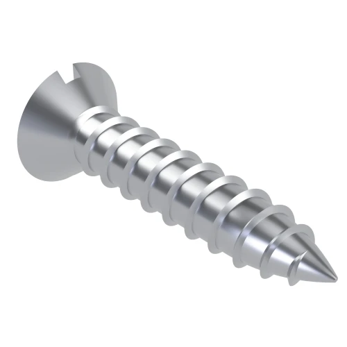 2.9mm x 25mm Slot Countersunk Self Tapping Screw DIN 7972C - BZP | Vital Parts