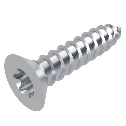 2.9mm x 19mm Slotted Countersunk AB Self Tapping Screw (DIN 7982C) | BZP Steel