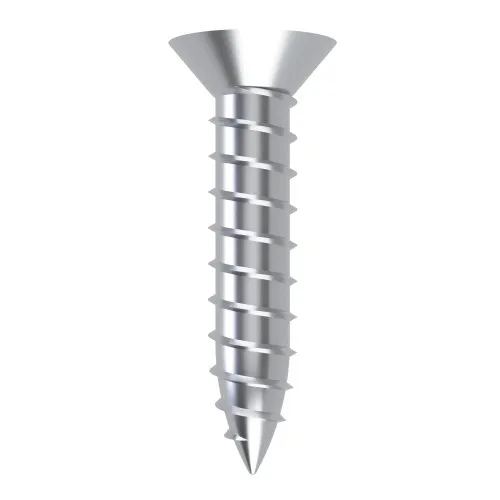3.5mm x 16mm Slotted Countersunk AB Self Tapping Screw (DIN 7982C) | BZP Steel