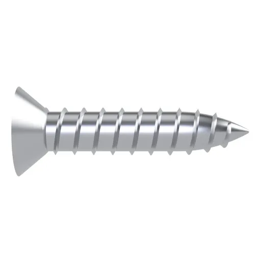 3.5mm x 16mm Slotted Countersunk AB Self Tapping Screw (DIN 7982C) | BZP Steel