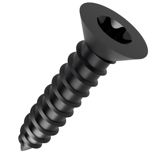 3.5mm x 13mm Torx Countersunk Self Tapping Screw DIN 7982C - Black Zinc | Vital Parts
