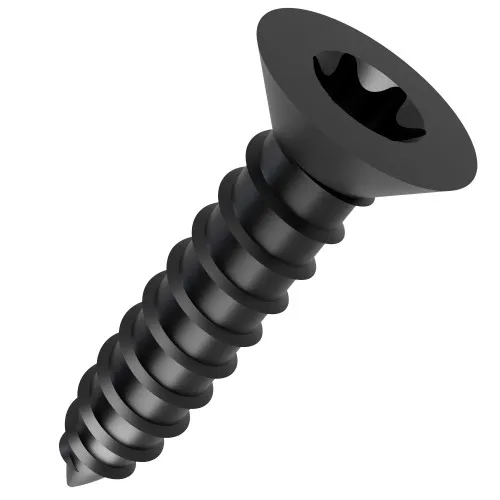 4.2mm x 25mm Torx Countersunk Self Tapping Screw DIN 7982C - Black Zinc | Vital Parts