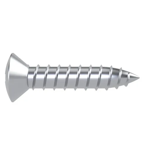 4.8mm x 50mm Pozi Raised Countersunk Self Tapping Screw DIN 7983CZ - BZP