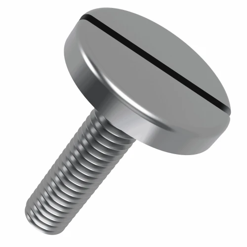 M4 x 10mm Large Head Slotted Pan Head Machine Screw (DIN 921) | A1 Stainless Steel