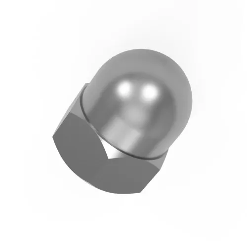 M6 Domed Hex Nut DIN 1587 A4 Stainless Steel