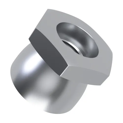 M6 Shear Nut (14mm Across Flats) (1-Way Tamper Proof) | BZP Steel