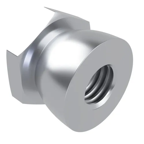 M6 Shear Nut (14mm Across Flats) (1-Way Tamper Proof) | BZP Steel