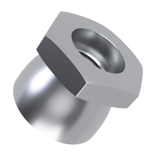 M8 Shear Nut (16mm Across Flats) (1-Way Tamper Proof) | BZP Steel