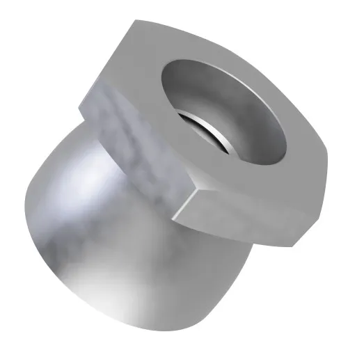 M24 Shear Nut (36mm Across Flats) (1-Way Tamper Proof) | Galvanised Steel