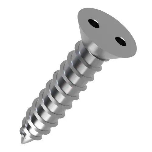 3.5mm x 13mm 2-Hole Countersunk AB Self Tapping Screw - A2 | Vital Parts