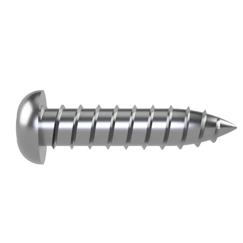 5.5mm x 38mm Security Hex Button Head AB Self Tapping Screw | A2 Stainless Steel