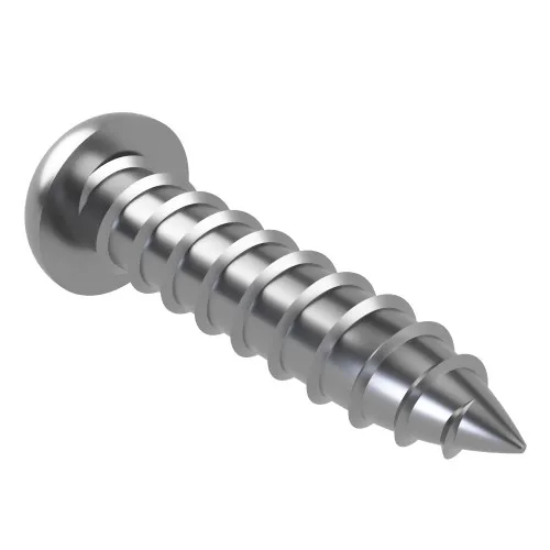 6.3mm x 32mm Security Hex Button Head AB Self Tapping Screw | A2 Stainless Steel