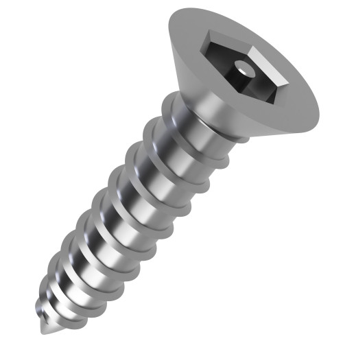 4.8mm x 63mm Pin Hex Countersunk AB Self Tapping Screw - A2 | Vital Parts