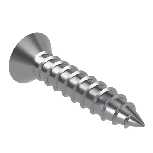 6.3mm x 19mm Pin Hex Countersunk AB Security Self Tapping Screw | A2 Stainless Steel
