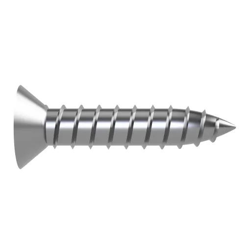 6.3mm x 19mm Pin Hex Countersunk AB Security Self Tapping Screw | A2 Stainless Steel
