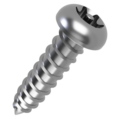 4.8mm x 25mm Security Torx Button Head AB Self Tapping Screw | A2 Stainless Steel