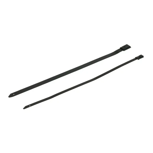 300mm (7.9mm) Metal Cable Ties - 88mm Diameter Bundles (100pk) 316 SS Coated Black Epoxy