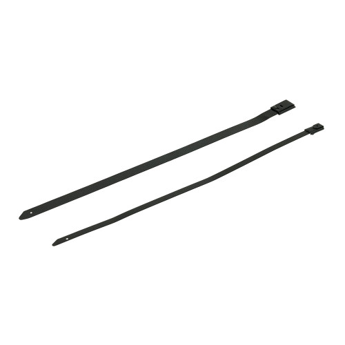 520mm (7.9mm) Metal Cable Ties - 158mm Diameter Bundles (100pk) 316 SS Coated Black Epoxy