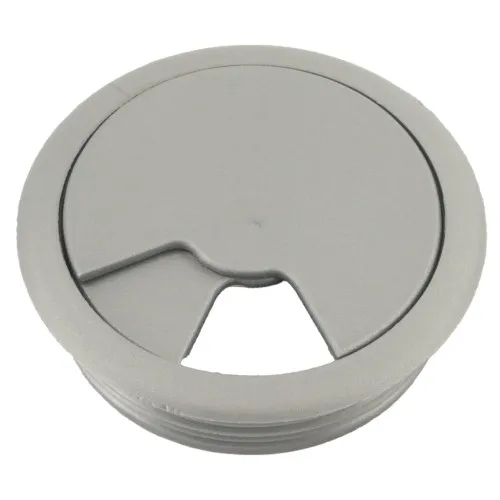 60mm Grey Desk Grommet / Cable Tidy (72mm Head) ABS