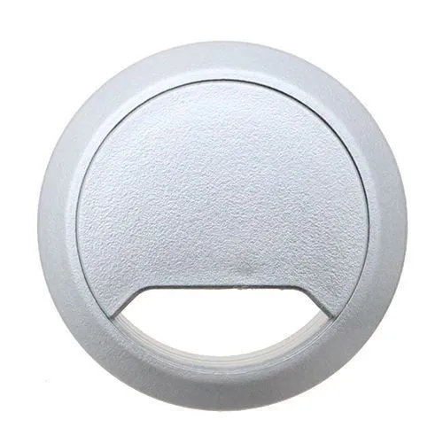 60mm Silver Desk Grommet / Cable Tidy (72mm Head) ABS