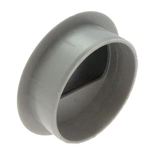 60mm Black/Silver Desk Grommet / Cable Tidy (72mm Head) ABS