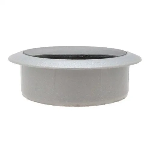 60mm Black/Silver Desk Grommet / Cable Tidy (72mm Head) ABS