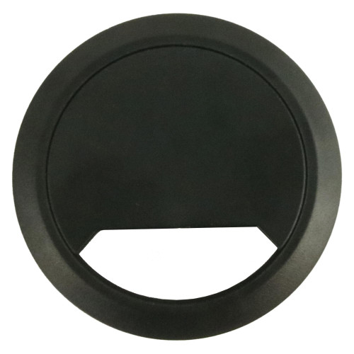 65mm Black Desk Grommet / Cable Tidy (78mm Head) ABS