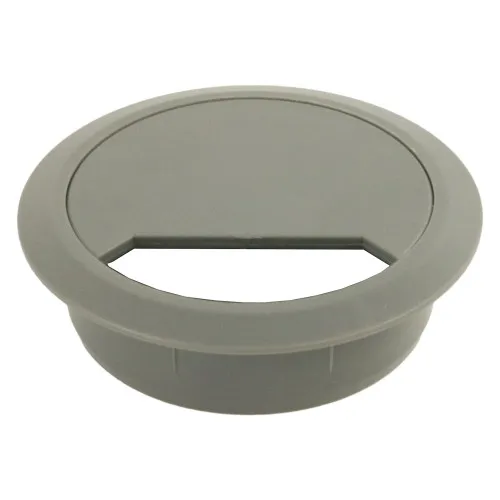 65mm Grey Desk Grommet / Cable Tidy (78mm Head) ABS