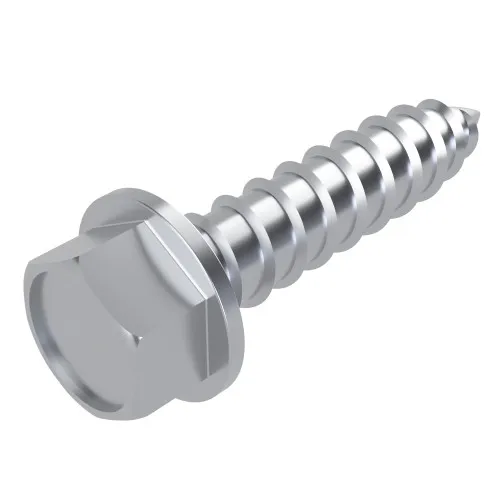 5.5mm x 25mm Flanged Hex Head AB Self Tapping Screw (DIN 6982C) | BZP Steel