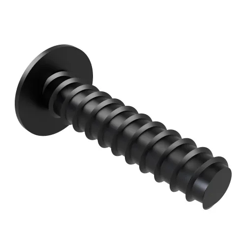 4.2mm x 13mm Pozi Flanged B Self Tapping Screw (BS 4174) | Black Zinc Steel