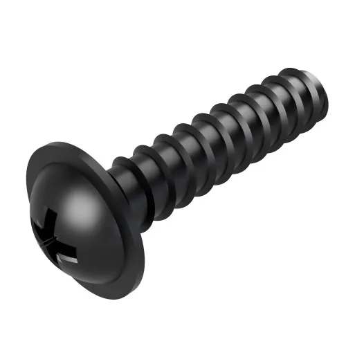 4.2mm x 13mm Pozi Flanged B Self Tapping Screw (BS 4174) | Black Zinc Steel