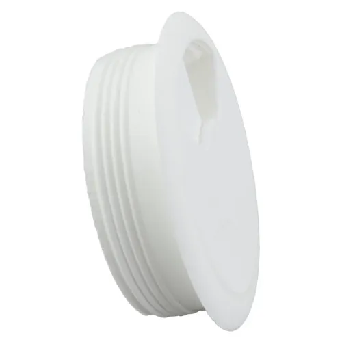 80mm White Desk Grommet / Cable Tidy (96mm Head) ABS