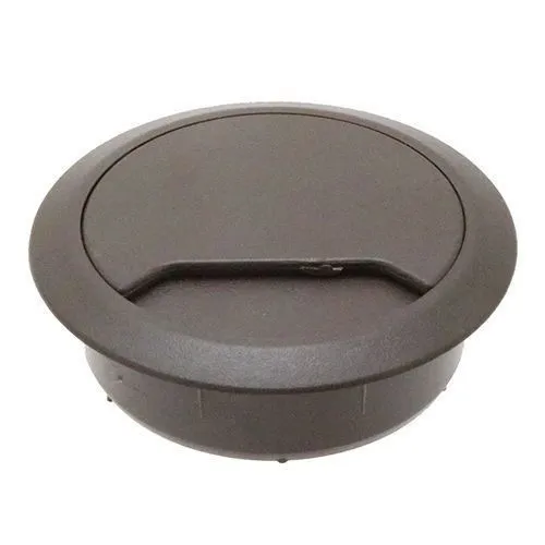 80mm Dark Brown Desk Grommet / Cable Tidy (96mm Head) ABS