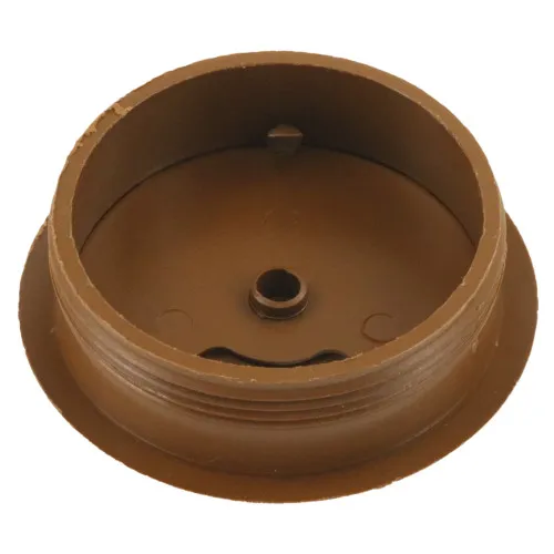 80mm Light Brown Desk Grommet / Cable Tidy (96mm Head) ABS