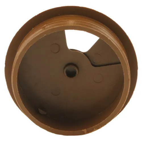 80mm Light Brown Desk Grommet / Cable Tidy (96mm Head) ABS