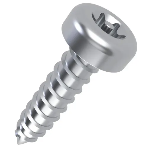 3.5mm x 13mm Pin Torx Pan Head AB Self Tapping Screw - BZP | Vital Parts