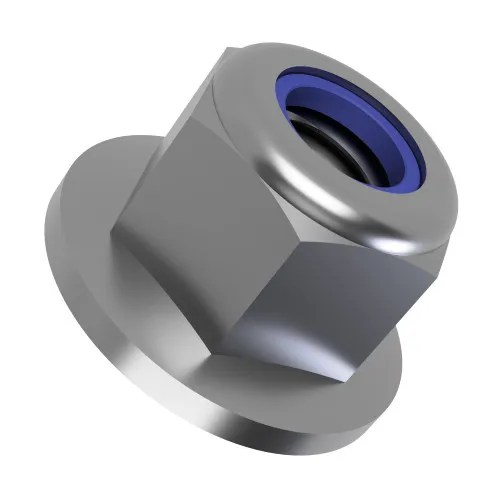M6 Flange Nyloc Nut (DIN 6929) | Marine Grade A4 Stainless Steel