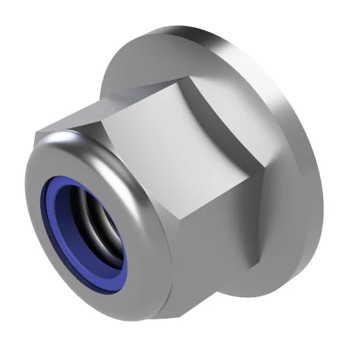 M6 Flange Nyloc Nut (DIN 6929) | Marine Grade A4 Stainless Steel