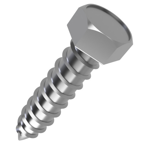 4.8mm x 22mm Hex Head Self Tapping Screw DIN 7976C - A2 | Vital Parts