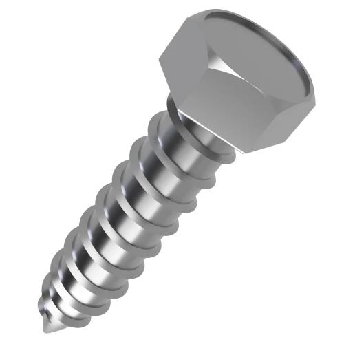 4.8mm x 55mm Hex Head Self Tapping Screw DIN 7976C - A2 | Vital Parts