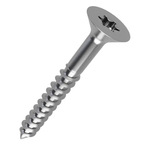 4mm x 30mm Torx Countersunk (Part Threaded) Chipboard Screw | Marine Grade A4 Stainless Steel