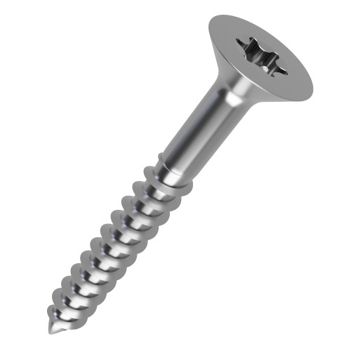 4mm x 35mm Torx Countersunk (Part Threaded) Chipboard Screw | Marine Grade A4 Stainless Steel