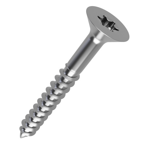 4.5mm x 55mm Torx Countersunk (Part Threaded) Chipboard Screw | Marine Grade A4 Stainless Steel